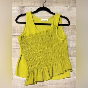 Vibrant Yellow Sleeveless Top